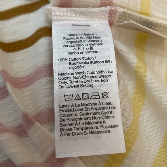 Madewell Whisper Stripe V-neck Tee - Picture 10 of 13